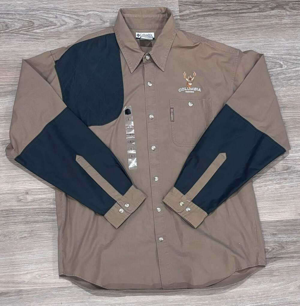Columbia Sportswear Briarshun Shooting Shirt Size L Brown Quilted